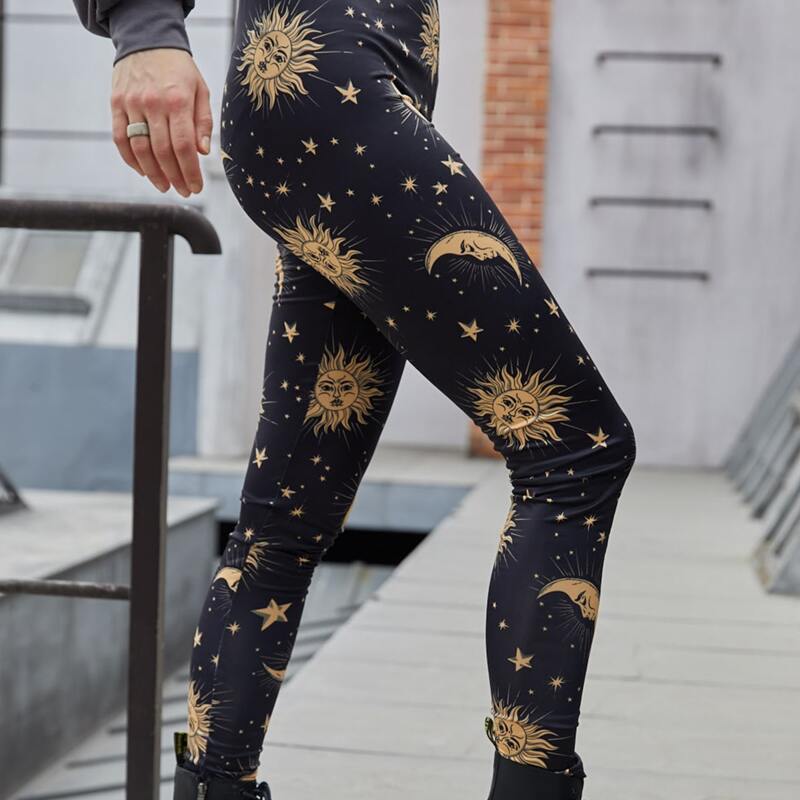 

Galaxy Pattern Leggings, Multicolor