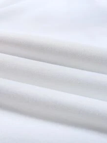 Manfinity Áo nỉ Nam Dây kéo Lá thư Đường phố - trắng - Xem 4