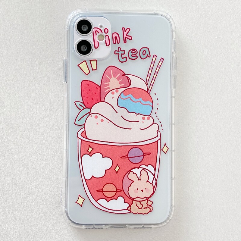 

Strawberry Ice Cream iPhone Case, Multicolor