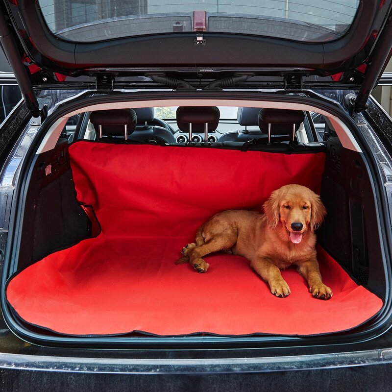 

Extended Car Trunk Dog Mat Pad, Red