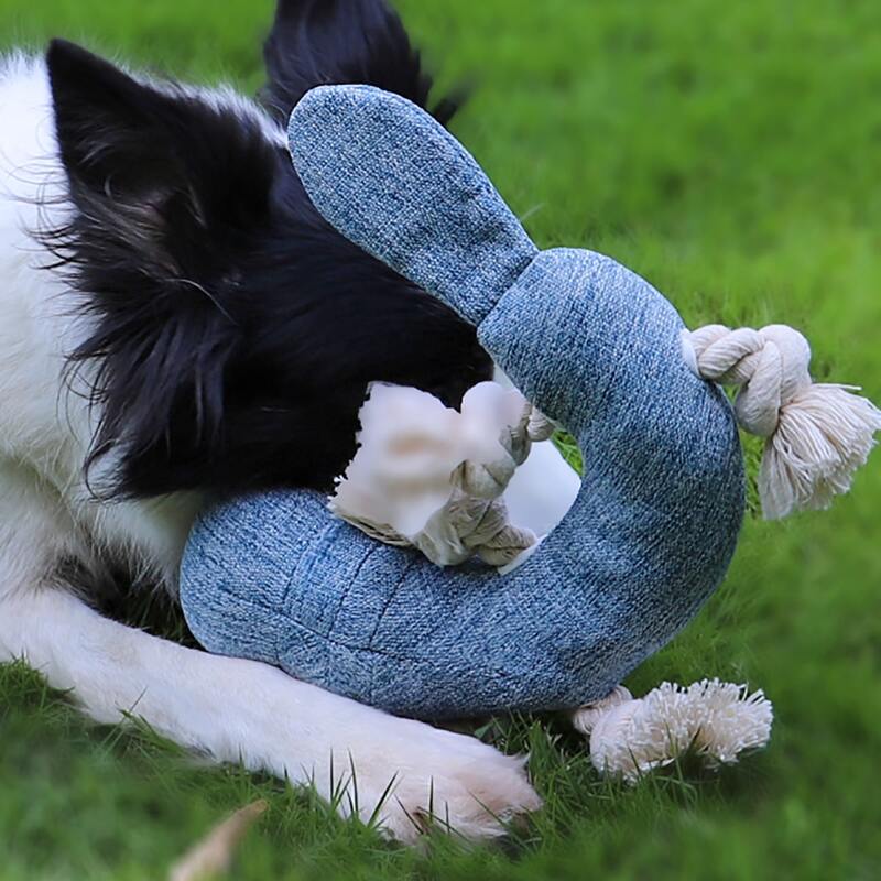 

Hippo Shaped Dog Sound Toy, Blue