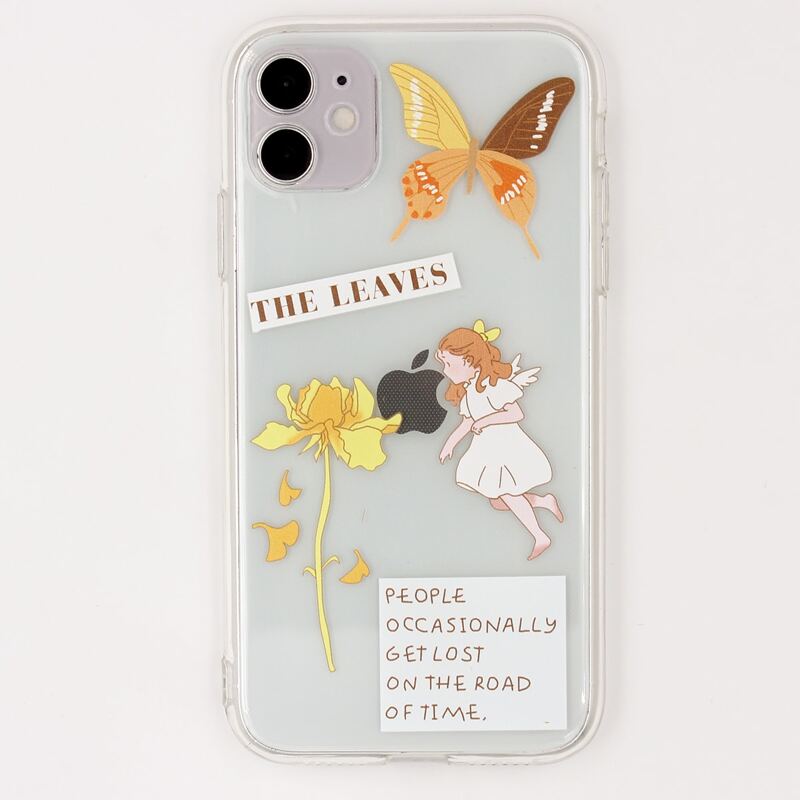 

Butterfly & Figure Clear iPhone Case