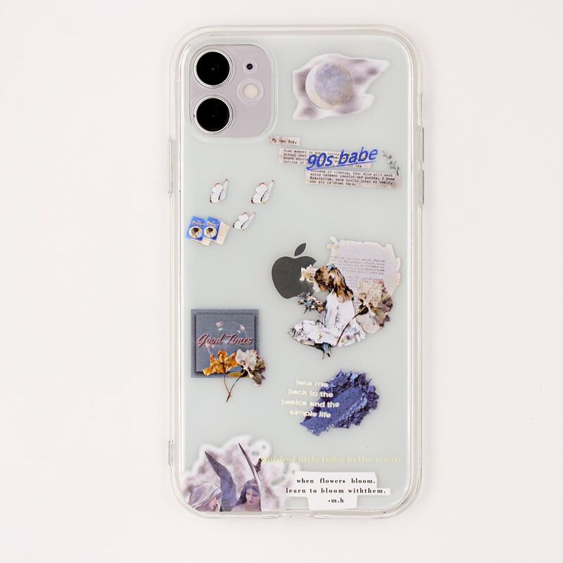 

Mixed Pattern Clear iPhone Case