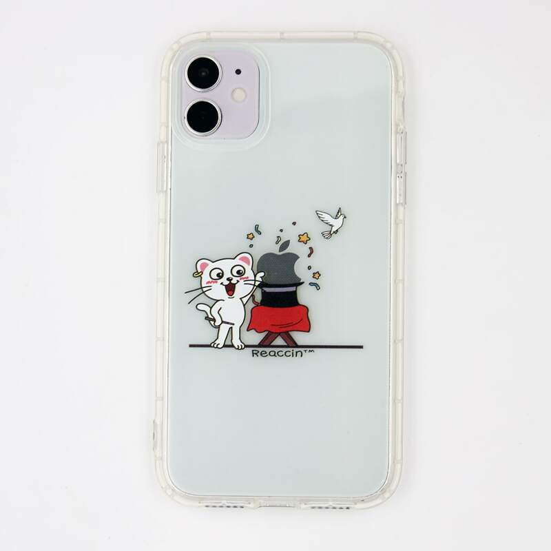 

Cartoon Cat Clear iPhone Case