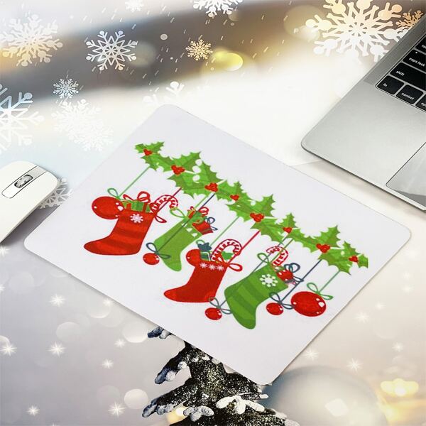 

Christmas Socks Pattern Mouse Pad, Multicolor