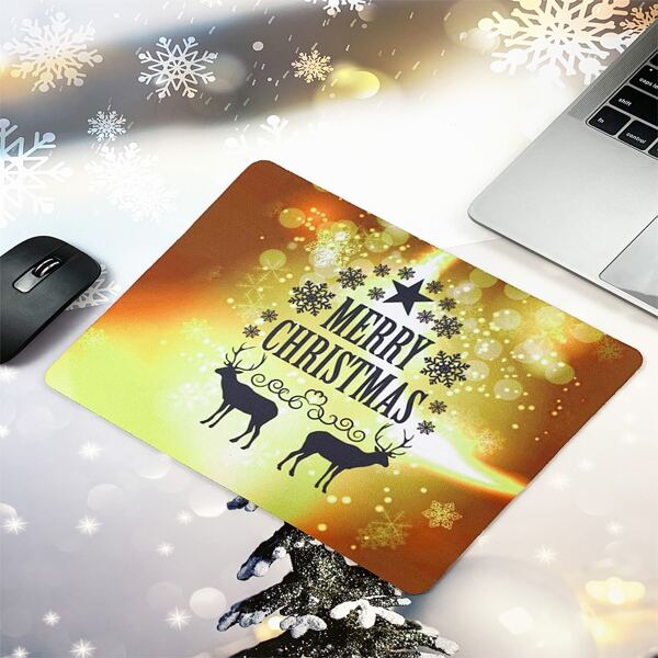 

Christmas Deer Print Mouse Pad, Multicolor