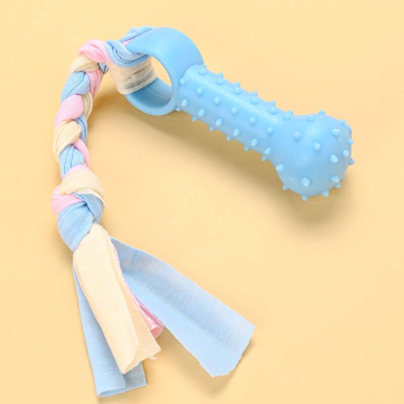 

Braided Rag Dog Toy, Blue