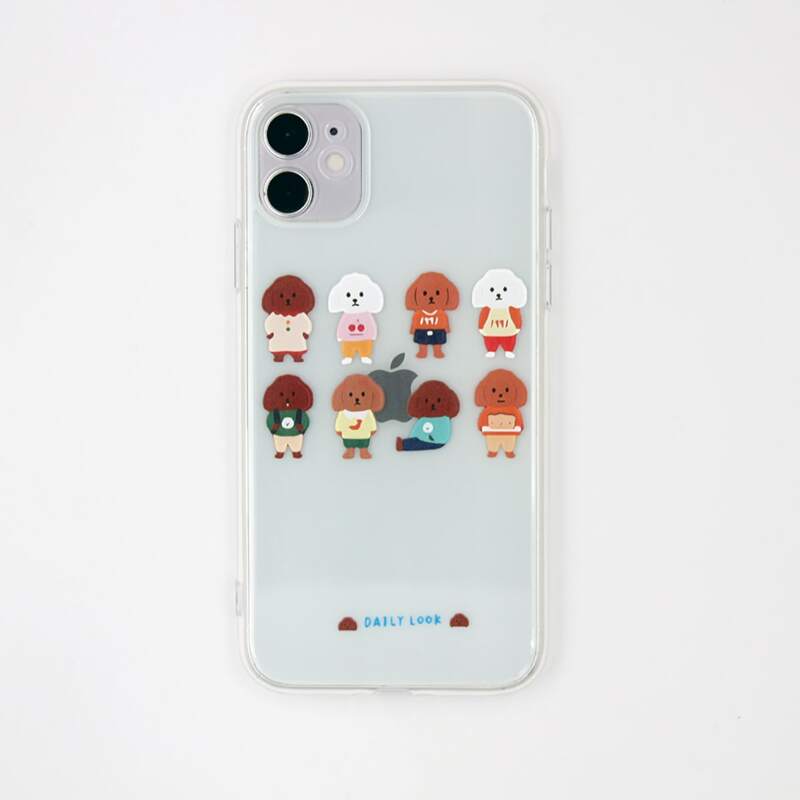 

Cartoon Dog Clear iPhone Case