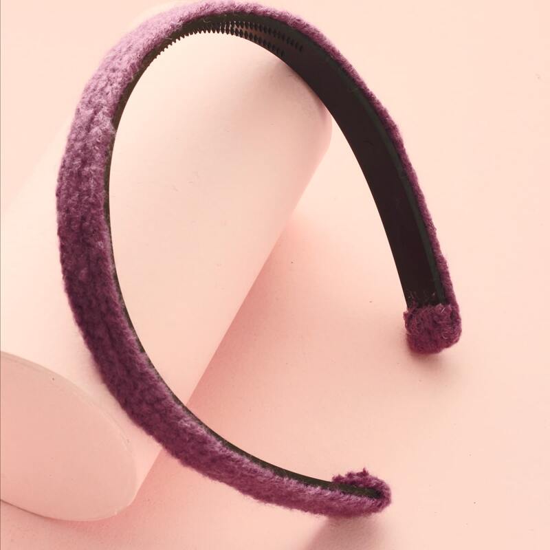 

Plain Fluffy Headband, Purple
