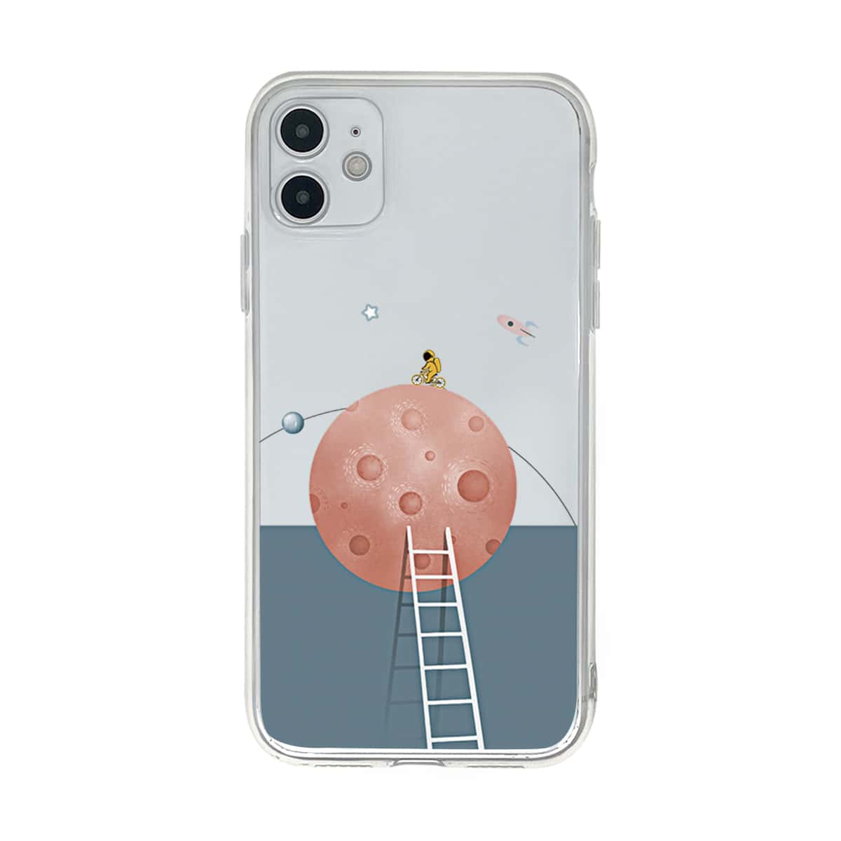 

Astronaut Cartoon Graphic iPhone Case, Multicolor