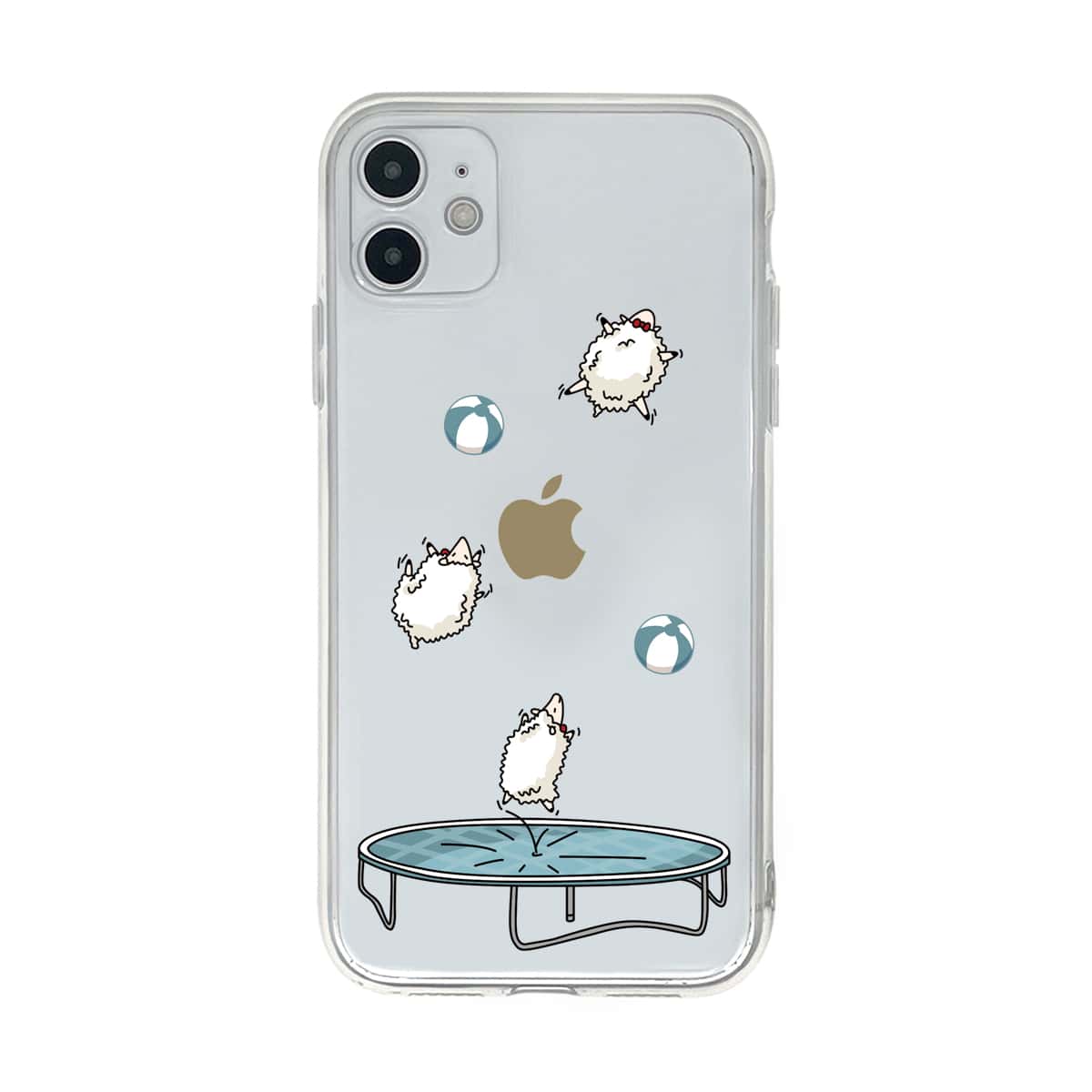 

Sheep & Trampoline Clear iPhone Case