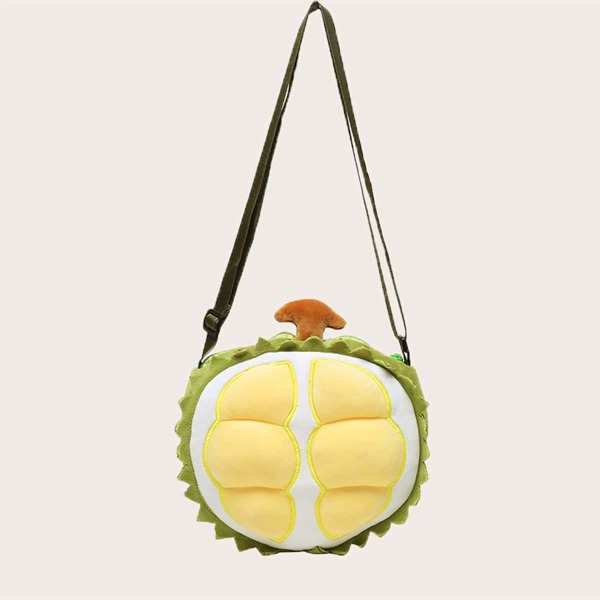 

Cartoon Design Crossbody Bag, Yellow