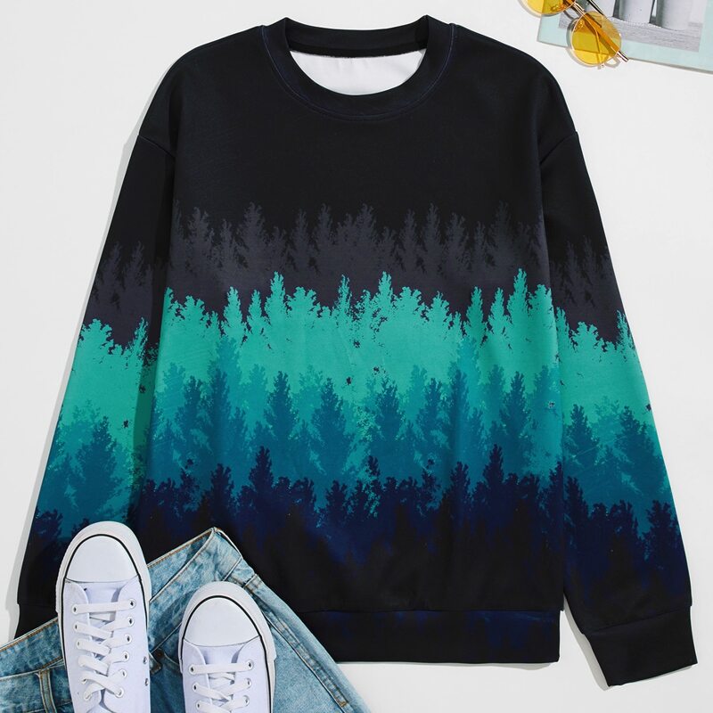 

Guys All Over Print Sweatshirt, Multicolor