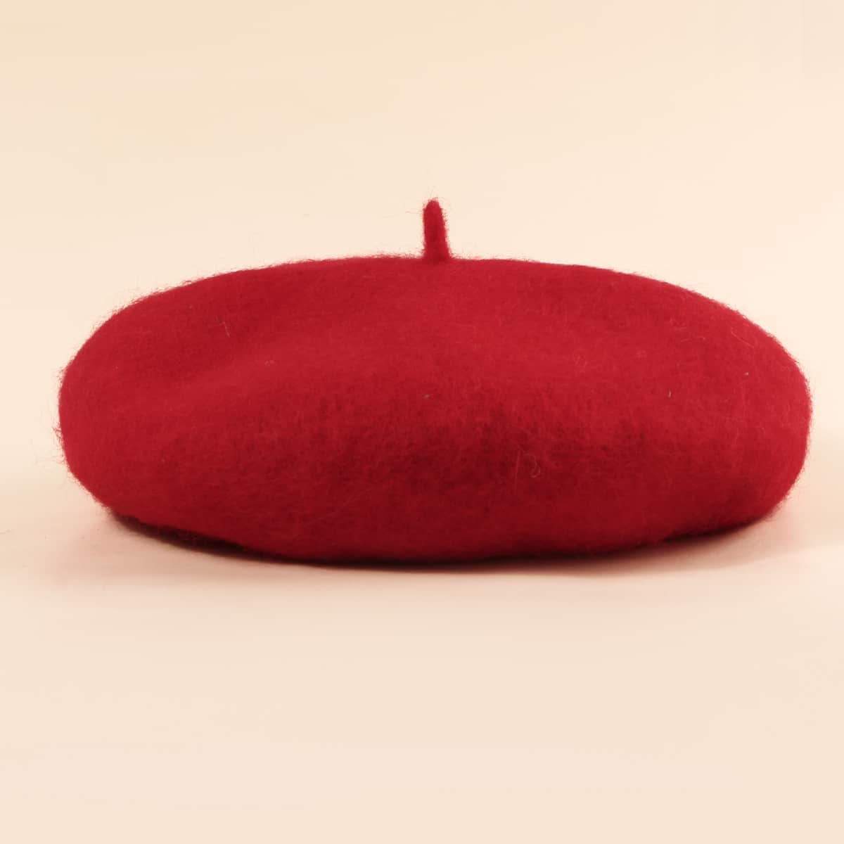 

Plain Beret Cap, Red