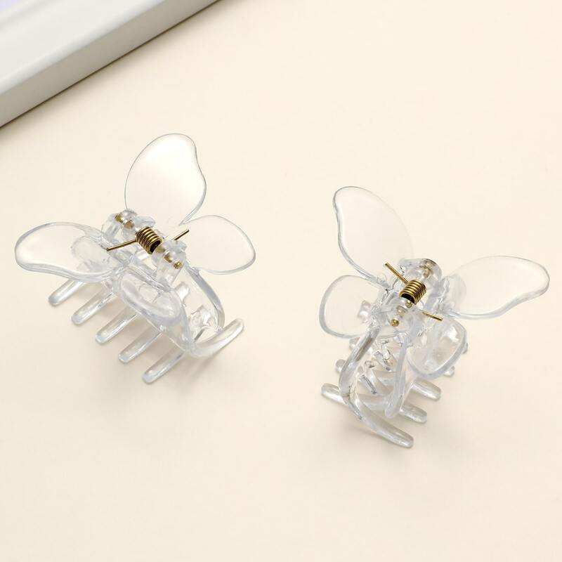 

2pcs Clear Butterfly Hair Claw