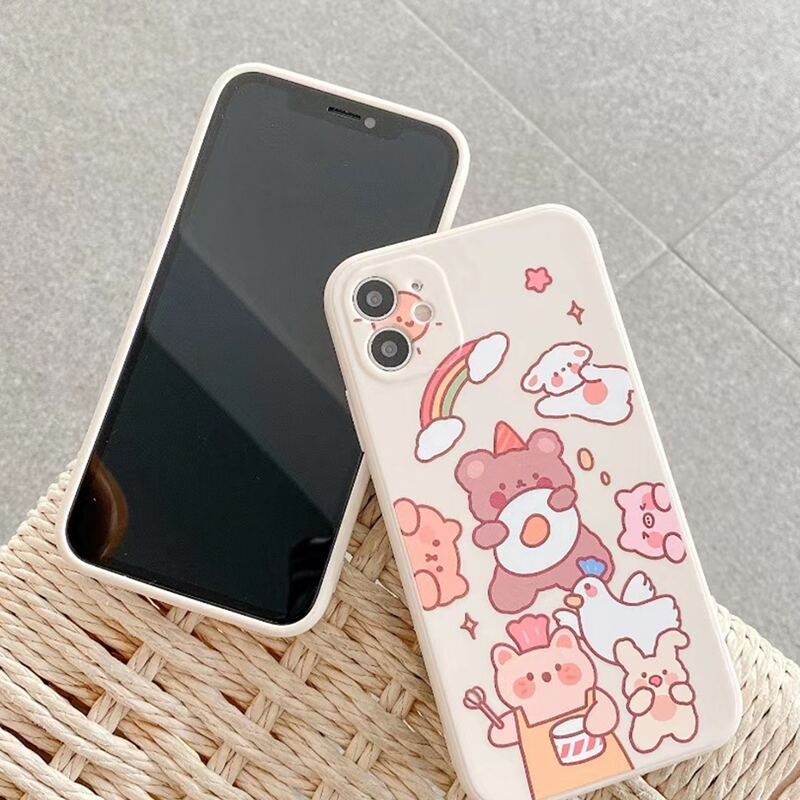 

Cartoon Bear iPhone Case, Multicolor