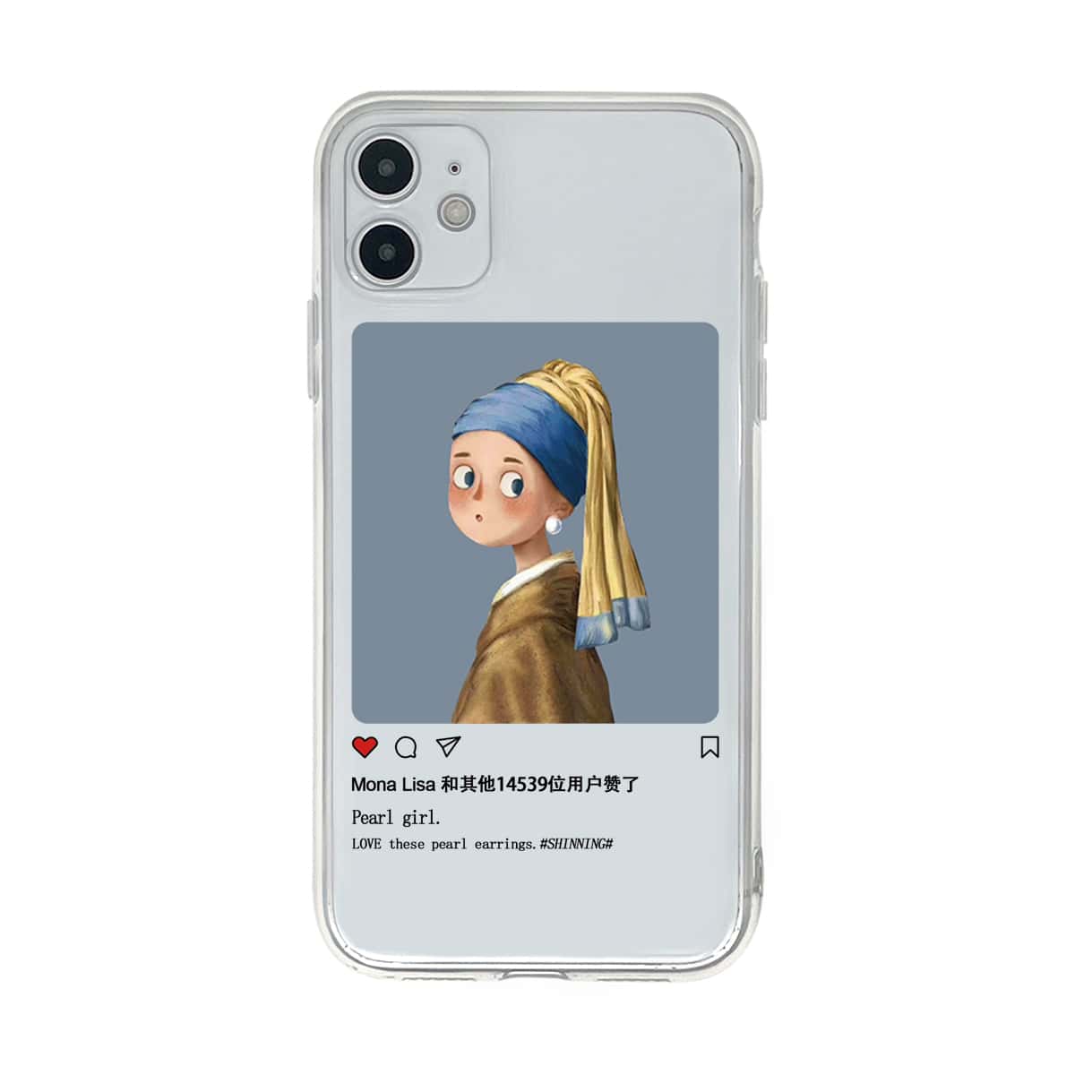 

Figure Graphic Clear iPhone Case, Multicolor