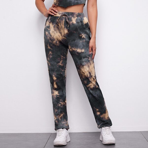 

Knotted Waist Tie Dye Joggers, Multicolor