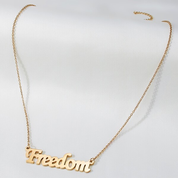 

Letter Pendant Necklace, Rose gold