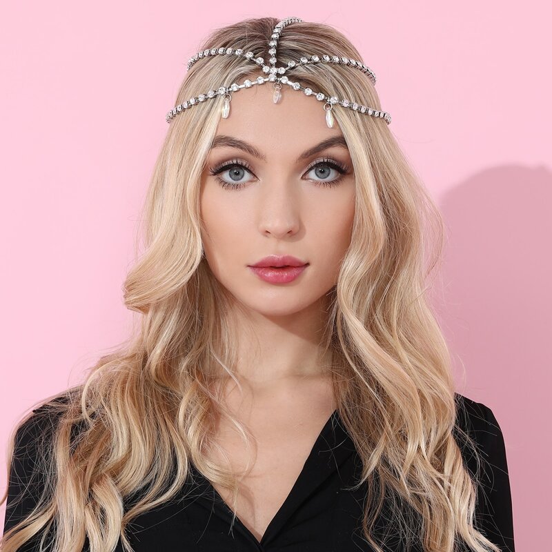 

Rhinestone Decor Hair Accessory, Silver