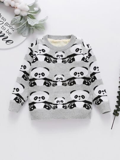 لباس علوي صوف نمط رسوم كارتون للاولاد الصغار