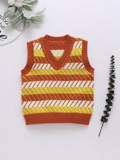 سترات صوفي للاولاد الصغار شريط  كاجوال