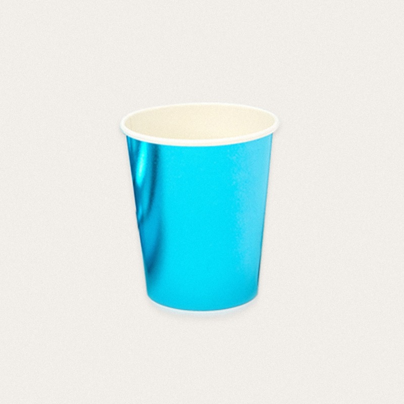 

10pcs Disposable Paper Cup, Blue