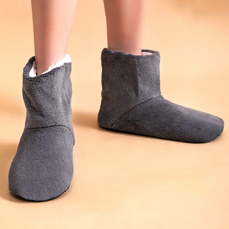 

Minimalist Wide Fit Slipper Boots, Dark grey