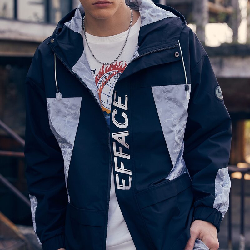 

Guys Letter Zip Up Hooded Jacket, Multicolor