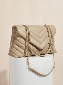 BizChic Shoulder Bag, Commute, For Office, For Teachers - Apricot - View 8