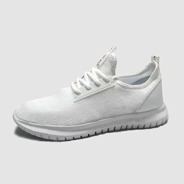 

Men Lace-up Front Wide Fit Sneakers, White
