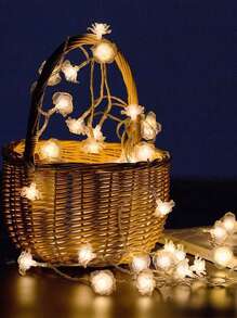 1入組1.5米串燈和10入組玫瑰燈泡 - 黃色 - 查看 2