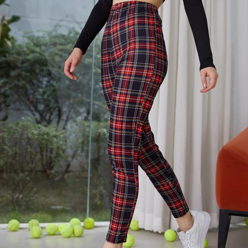 

Tartan Pattern Leggings, Multicolor