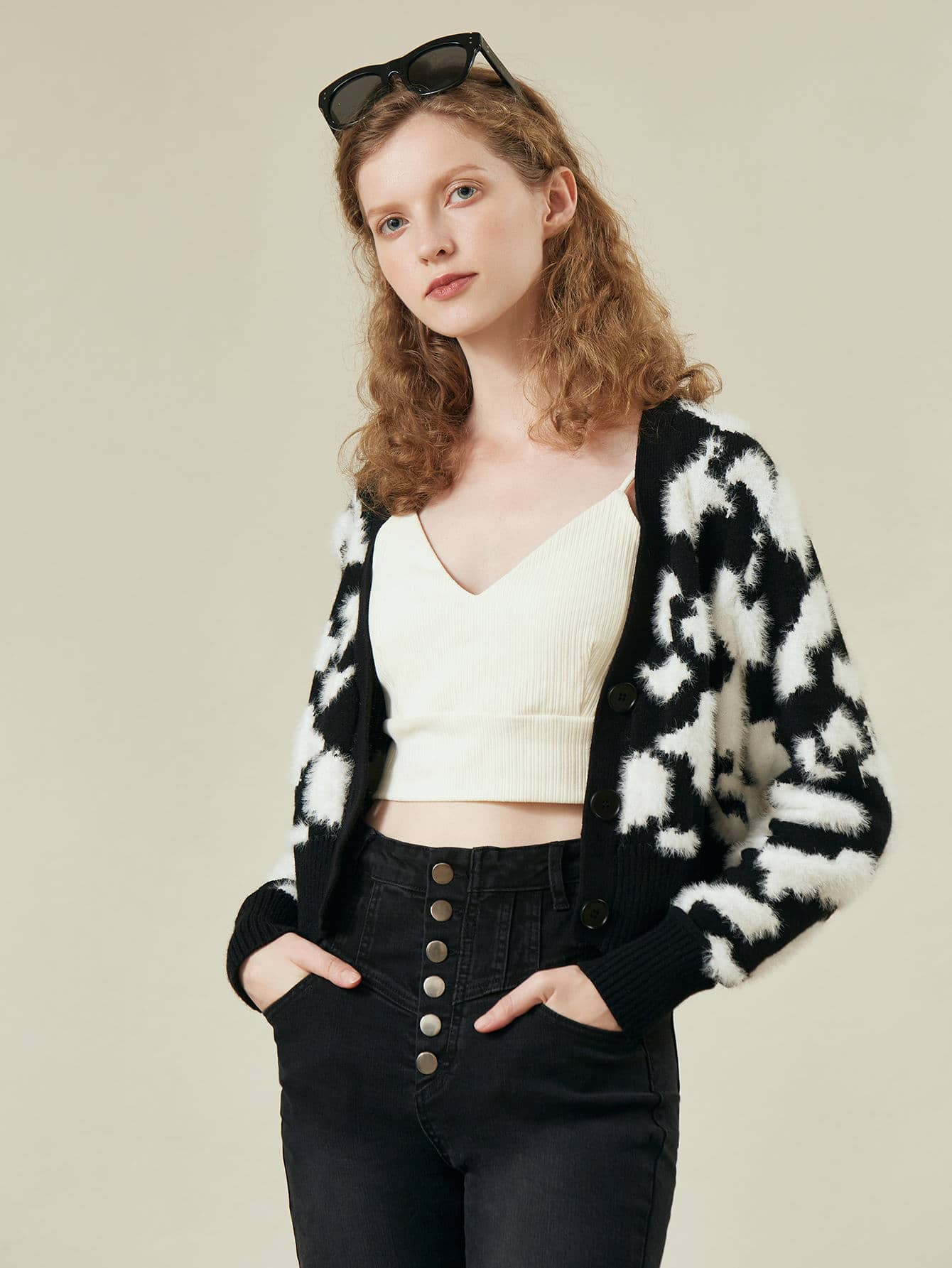 premium fluffy knit maxi cardigan