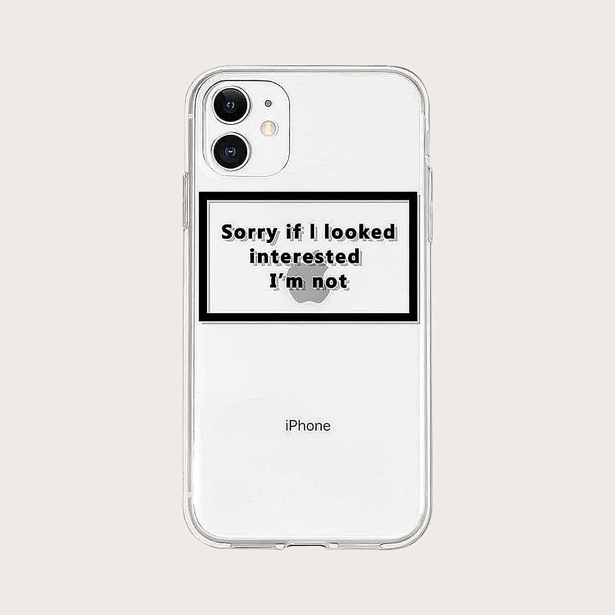 

Slogan Clear iPhone Case