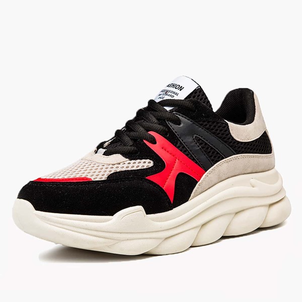 

Men Color Block Mesh Chunky Sneakers, Multicolor