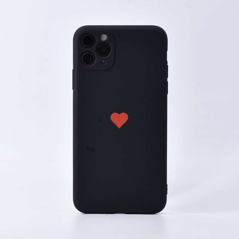 

Heart Print iPhone Case, Red