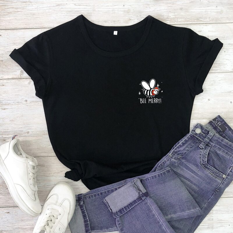 

Bee Graphic Tee, Black