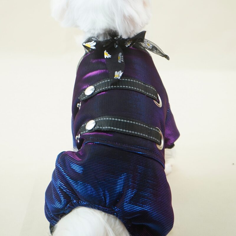 

Daisy Print Dog Jumpsuit, Multicolor
