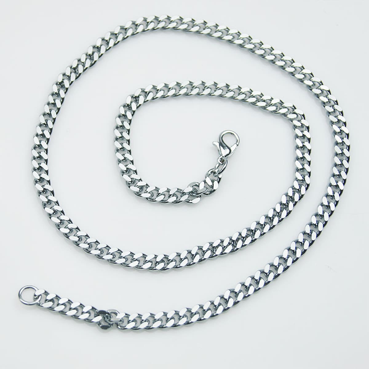 

Guys Simple Chain Necklace, Silver