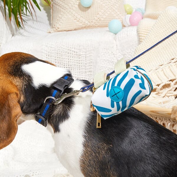 

1pc Portable Dog Outdoor Treat Bag, Blue