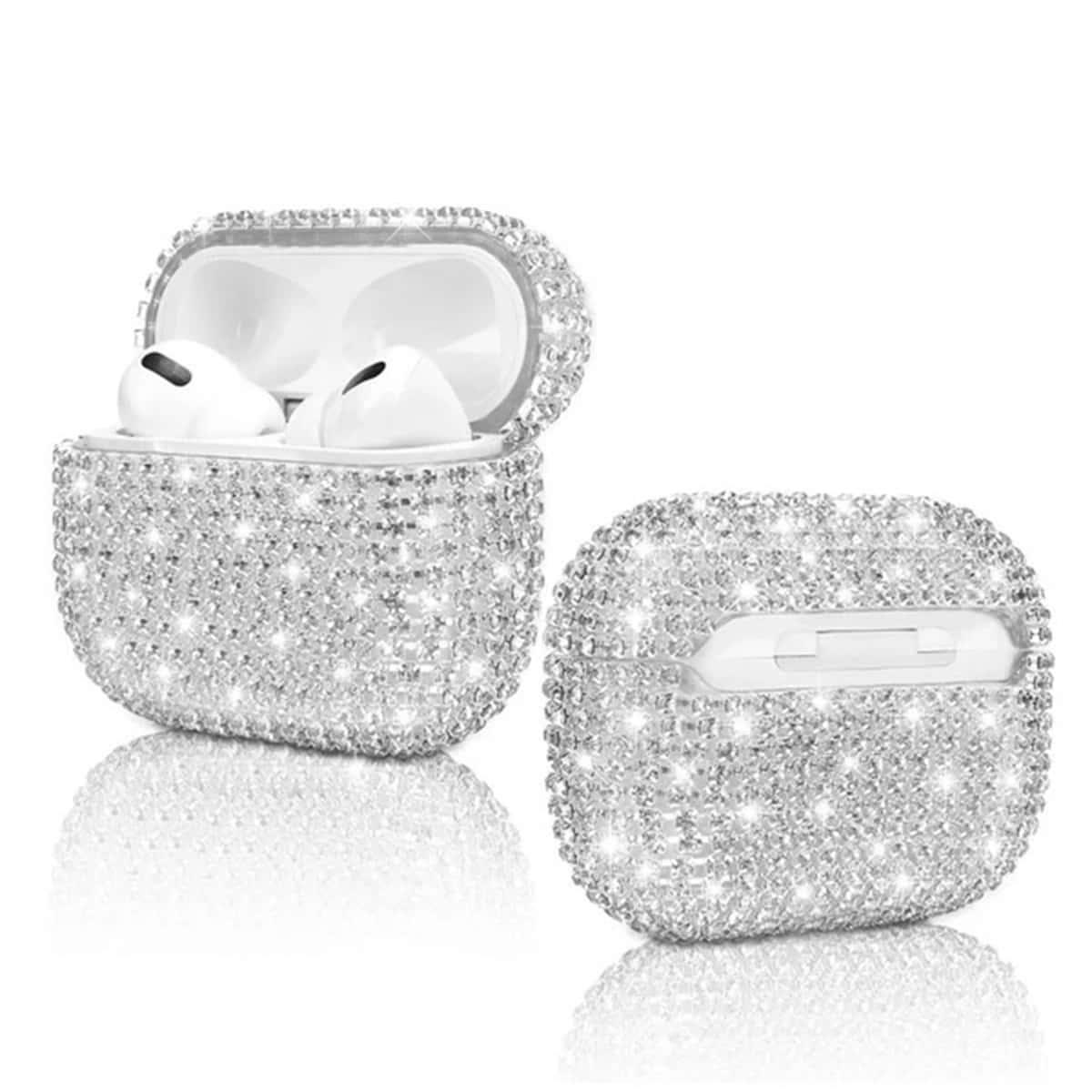 

Rhinestone Decor  Case, Silver