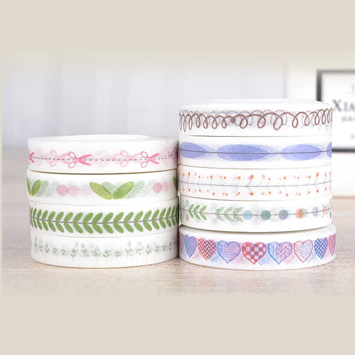 

2rolls Random Decorative Tape, Multicolor