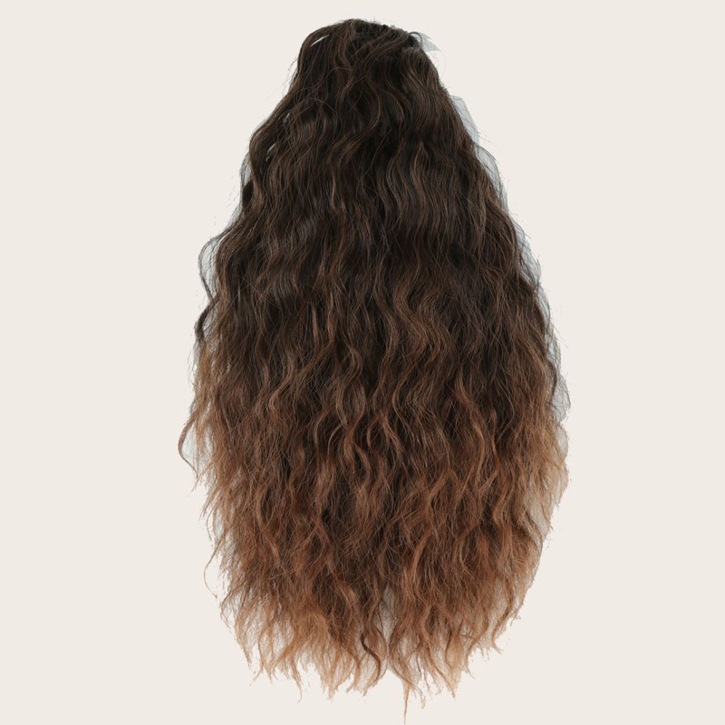 Long Curly Ponytail Extension, Ombre