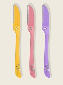 3pcs Random Color Eyebrow Trimmer,Giveaways,Travel,Cheap Stuff,Travel Essential - Multicolor - View 1