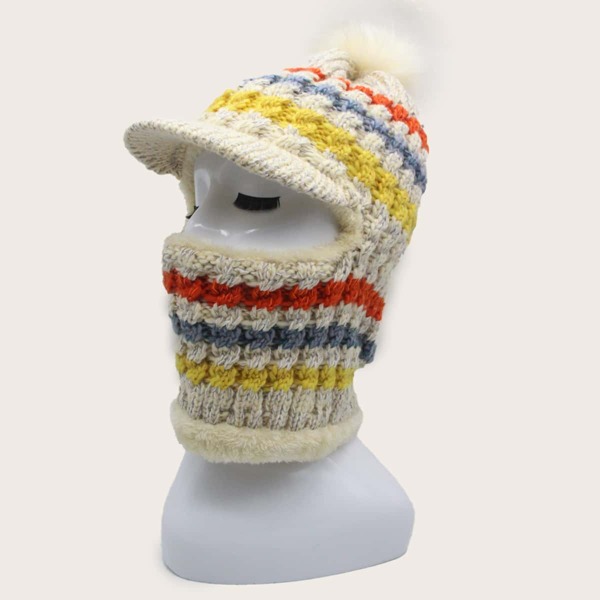 

Pom Pom Warm Hat, Multicolor