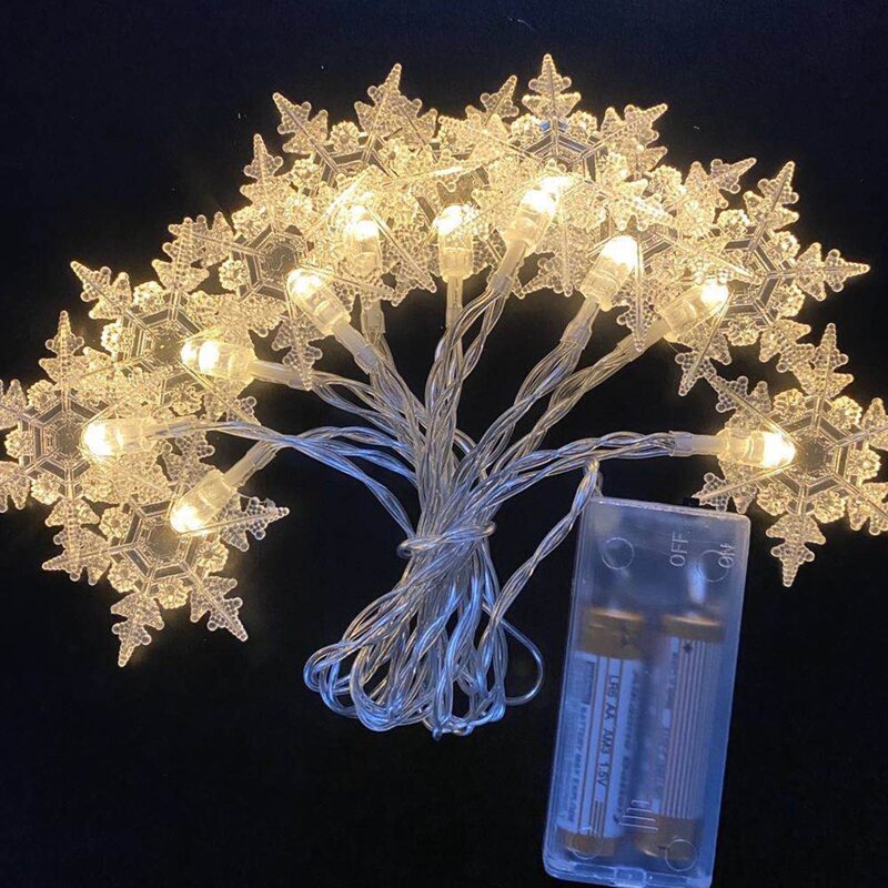

2M Snowflake Design Bulb String Light, White