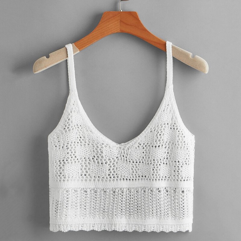 

Solid Crop Cover Up, White