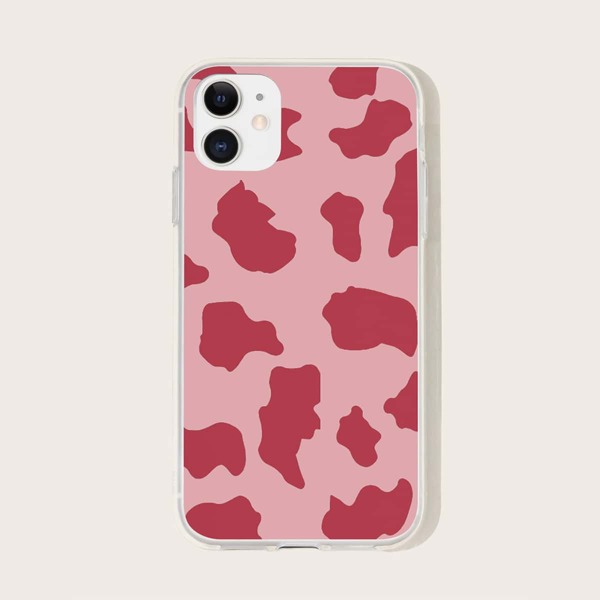 

Cow Pattern iPhone Case, Red