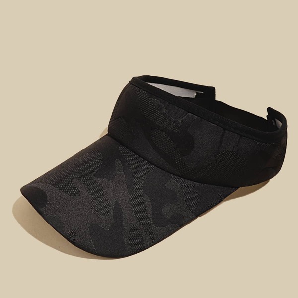 

Men Simple Visor Hat, Black